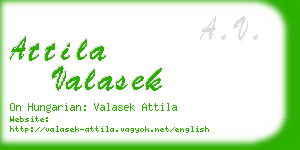 attila valasek business card